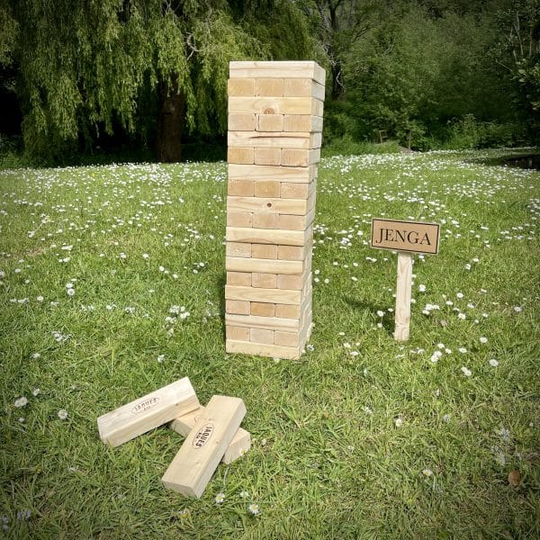 Lawn games to hire - Giant Jenga