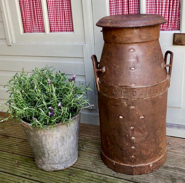 Vintage milk churn for hire from Jaques & Co