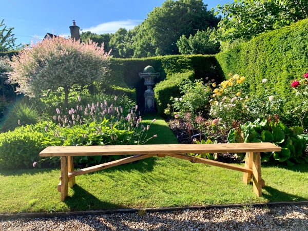Wooden rustic benches for hire