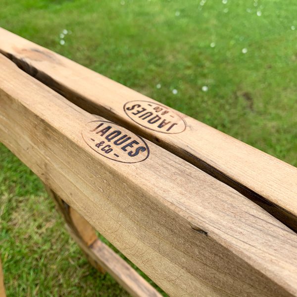 Handmade wooden trestle tables to hire
