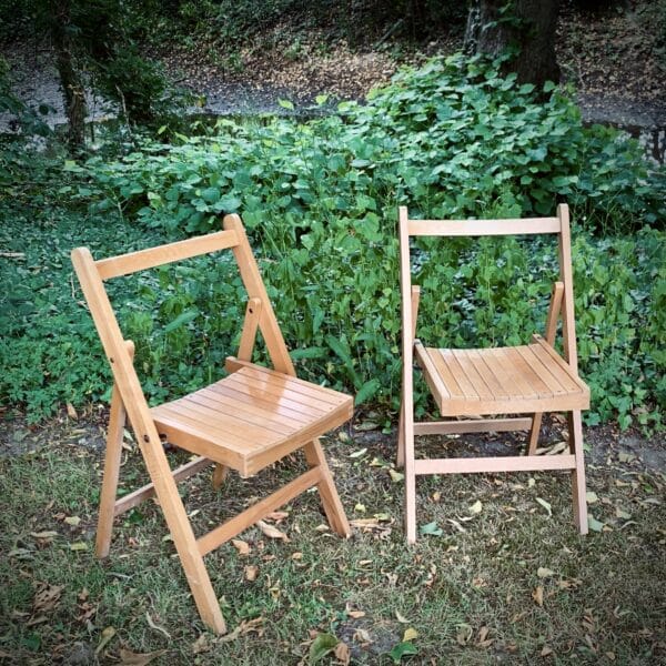 Wooden Folding Chairs for Hire
