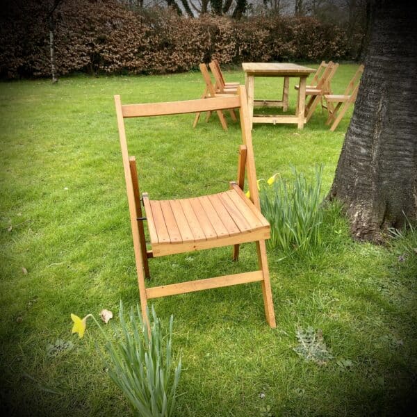 Wooden Folding Chairs for Hire